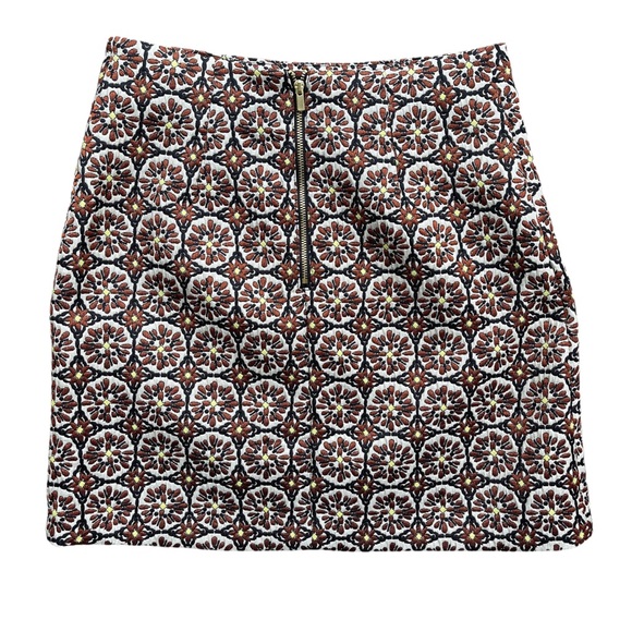 Mosaic Tapestry Textured Shimmer Fully Lined Mini Pencil Skirt Size 6 - Picture 3 of 8